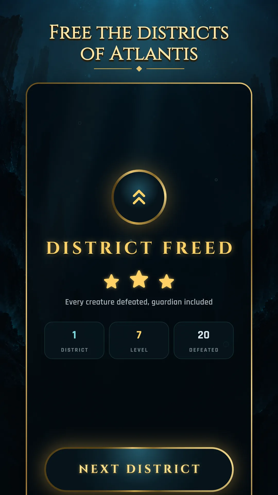 District liberated